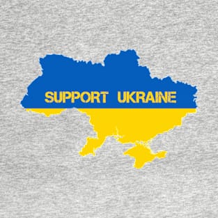 Support Ukraine Map T-Shirt